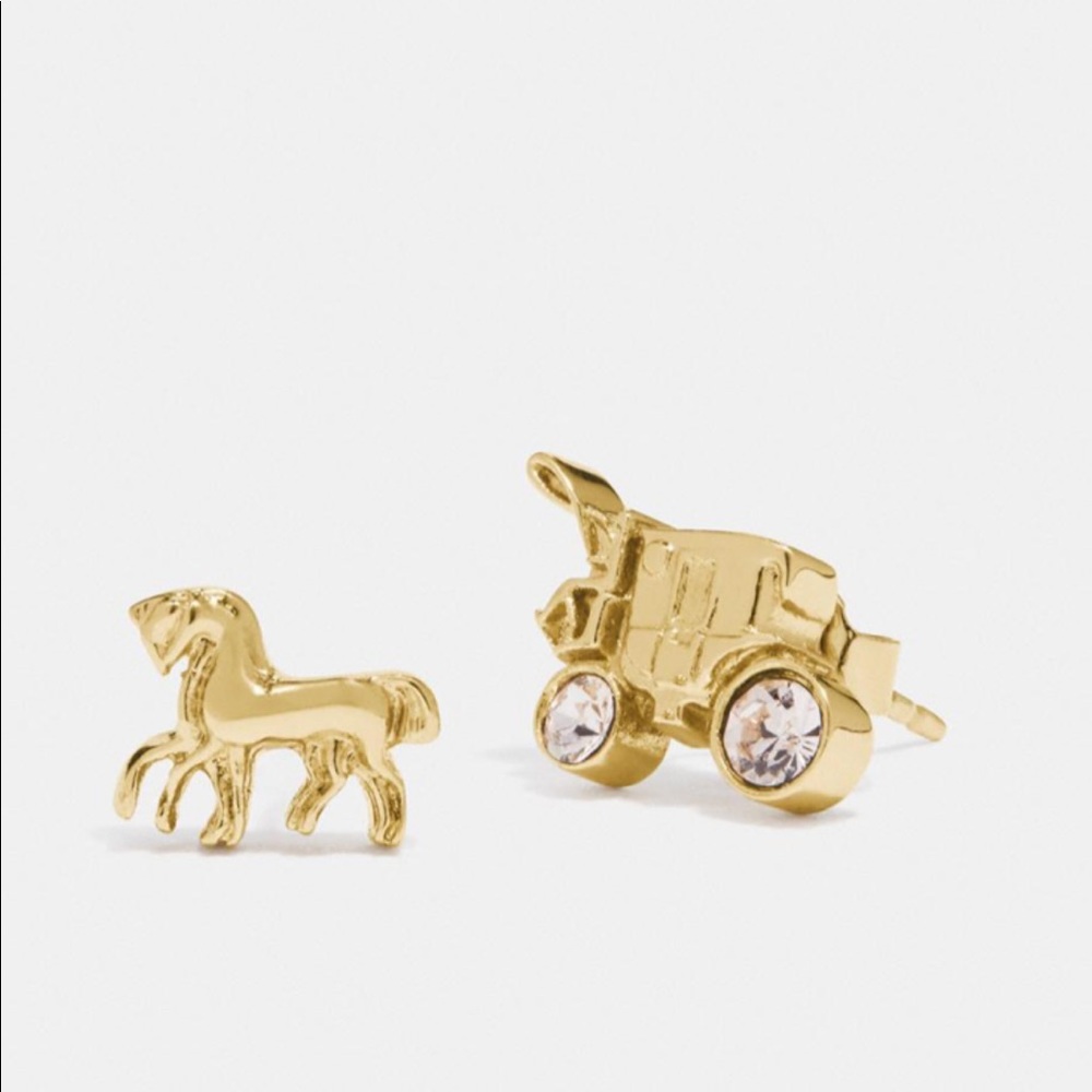Coach Horse & Carriage Stud Earrings